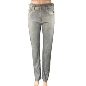 7 For All Mankind Slimmy Mens Gray Mid Rise Straight Slim Denim Jeans Pants 29